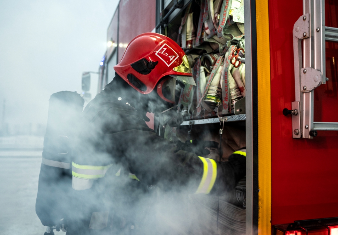 Pabianiccy strażacy ponownie zmierzają na tereny dotknięte powodzią