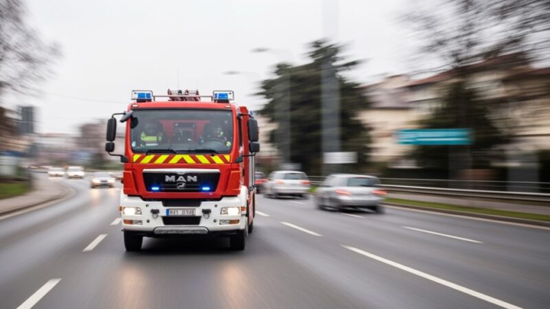 Ogień zniszczył pergolę i spalił toyotę – mieszkańcy w szoku po nocnym pożarze