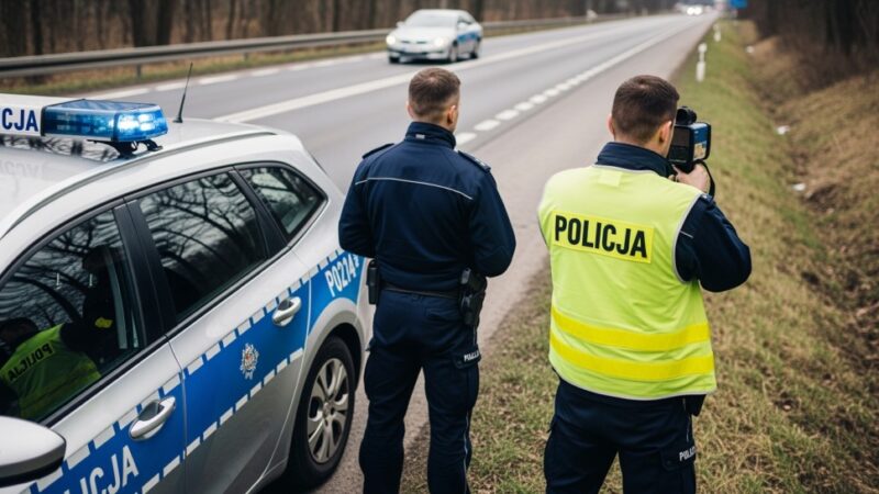 Kierowca mercedesa pędził 110 km/h w terenie zabudowanym!