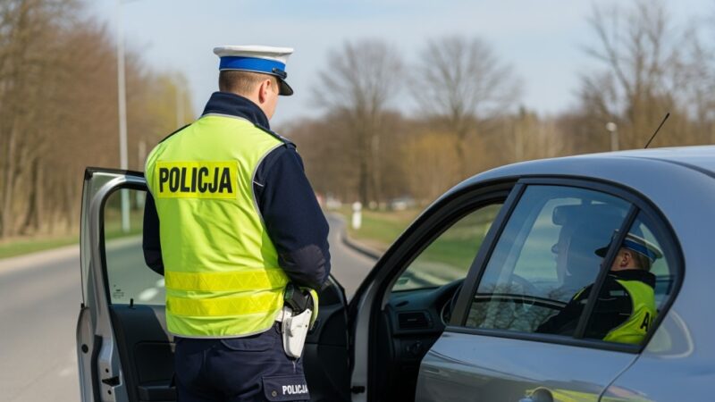 Poszukiwany 28-latek wpadł w Pabianicach podczas rutynowej kontroli drogowej