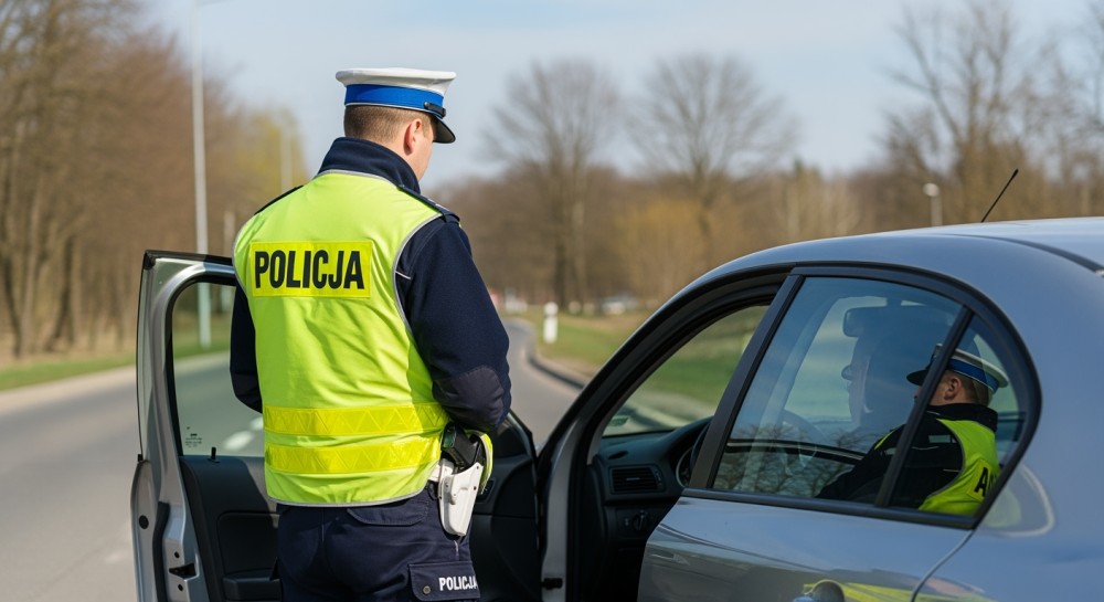 Poszukiwany 28-latek wpadł w Pabianicach podczas rutynowej kontroli drogowej