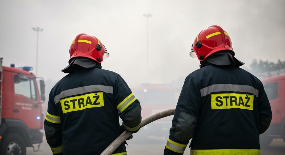 Strażacy w Pabianicach w akcji: pożar kotłowni i opuszczonego kina