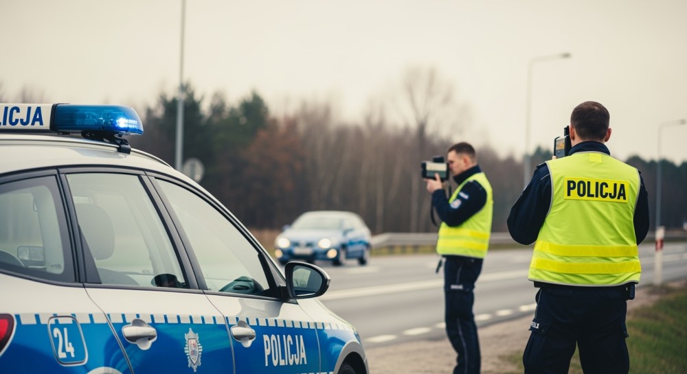 Policja w akcji: Kontrola prędkości na drogach w całym kraju