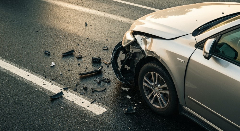 Dwie nietrzeźwe osoby, jedna toyota: absurdalne stłuczki jak z filmu Barei