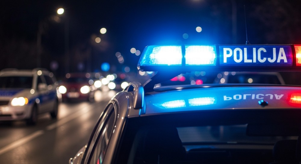 Pijany kierowca zderzył się z latarnią, zatrzymany przez świadków w Pabianicach