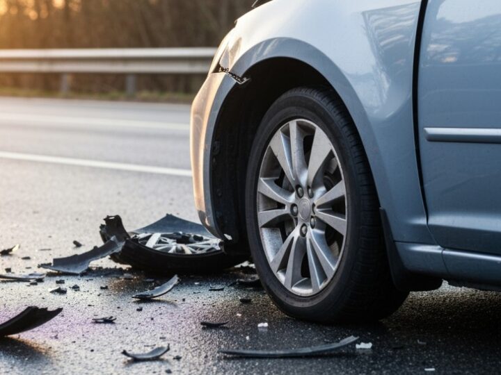 Świąteczny poranek z wypadkiem: kierowca Punto w tarapatach