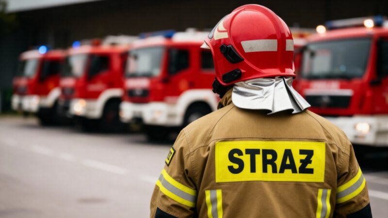 Intensywny dzień OSP Pabianice: od gaszenia pożaru do zabezpieczenia dachu