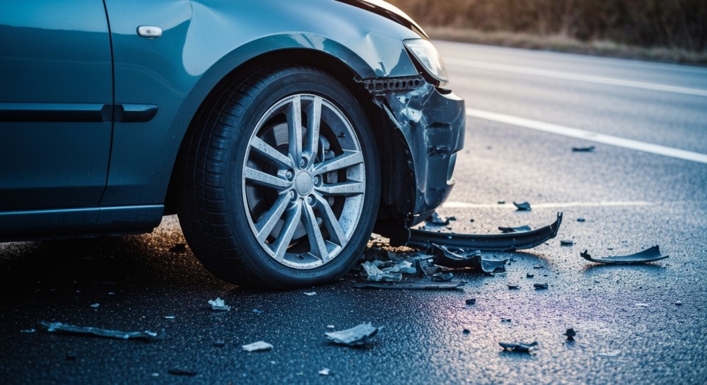 Utrudnienia na ul. Piłsudskiego po kolizji – tylko jeden pas dostępny