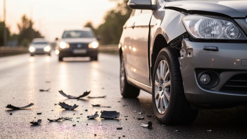 Ruch w Pabianicach wznowiony po zderzeniu trzech aut