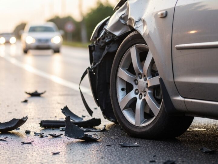 Wypadek w Pabianicach – ruch znów płynny