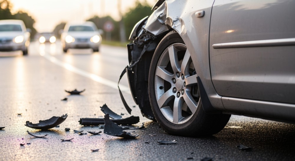 Wypadek w Pabianicach – ruch znów płynny