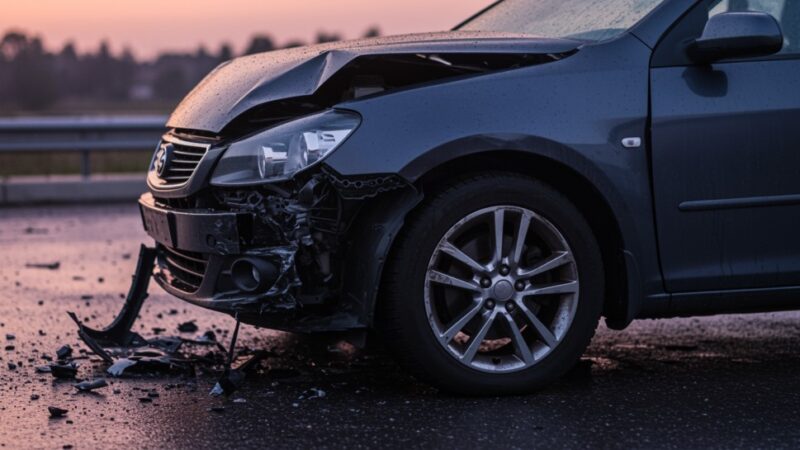 Senność za kierownicą: Kolizja na S14 w upalny poranek