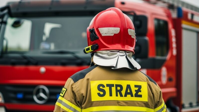 Szybka akcja OSP Pabianice: Pożar kombajnu i dramatyczne wezwanie do otwarcia mieszkania